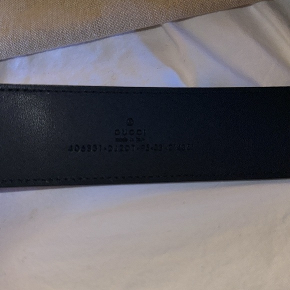 Gucci 38mm double G leather belt authentic - Picture 4 of 5